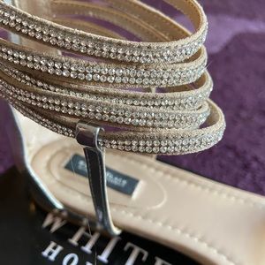 Gemstone flat sandals, White House black market